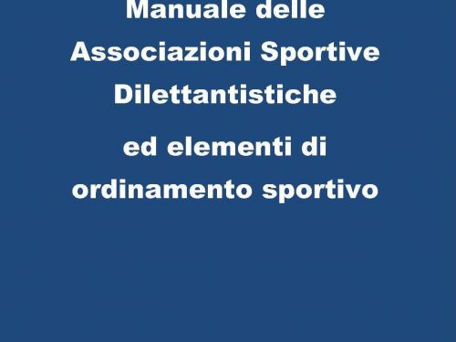 Libri: Manuale delle ASD ed Elementi di Ordinamento Sportivo